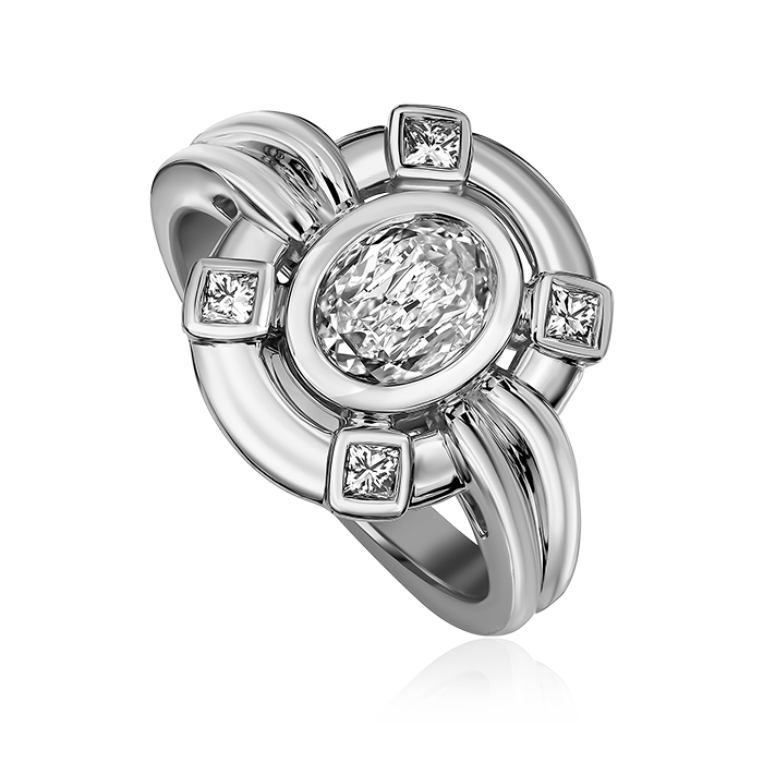 Crisscut New York L’Amour Crisscut® Oval Diamond Ring