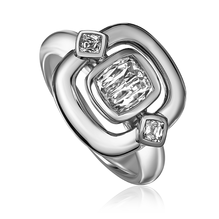 Crisscut New York L’Amour Crisscut® Cushion & Crisscut® Cushion Diamond Band