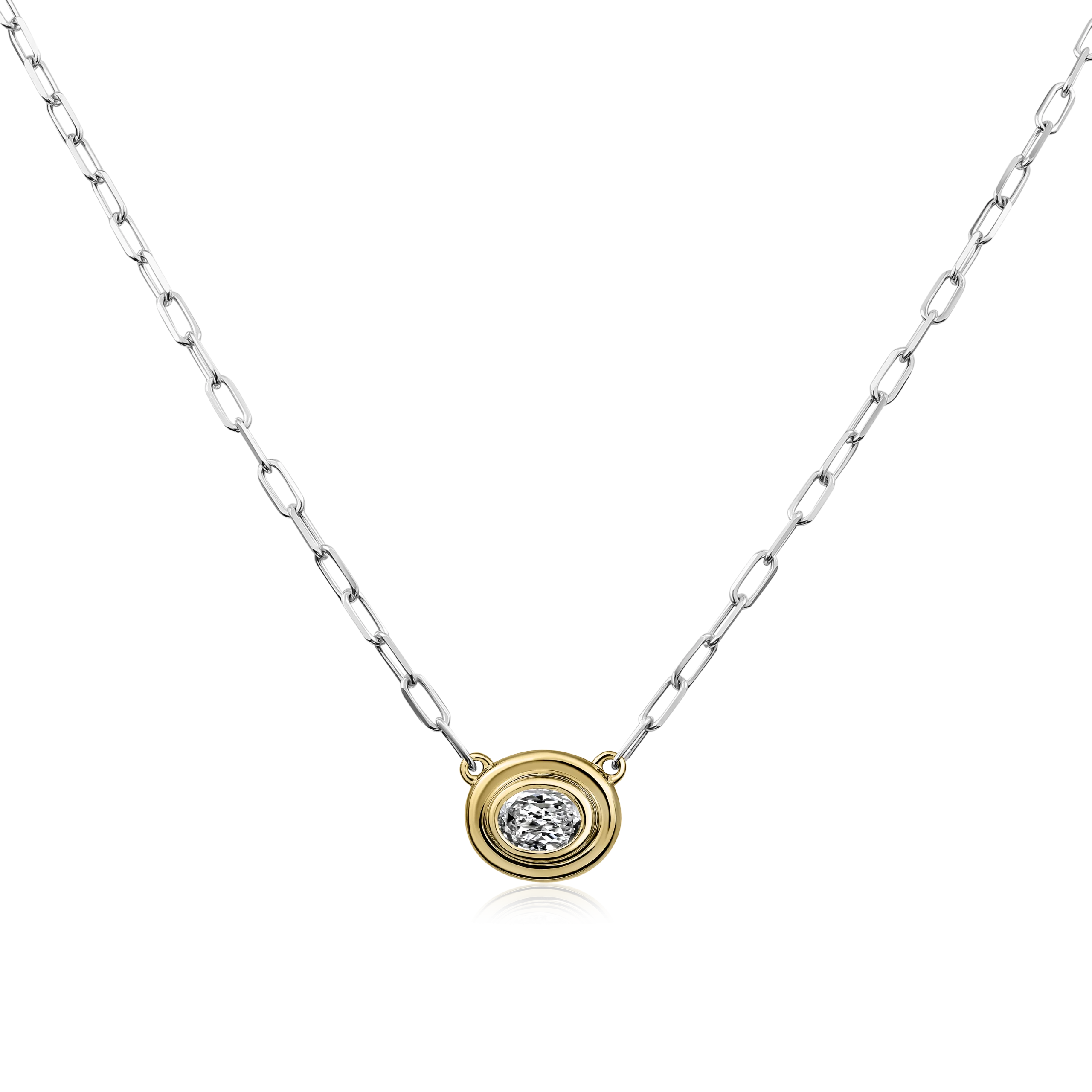 Crisscut New York L’Amour Crisscut® Oval Diamond Pendant