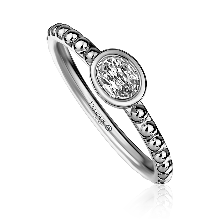 Crisscut New York L’Amour Crisscut® Oval Diamond Ring
