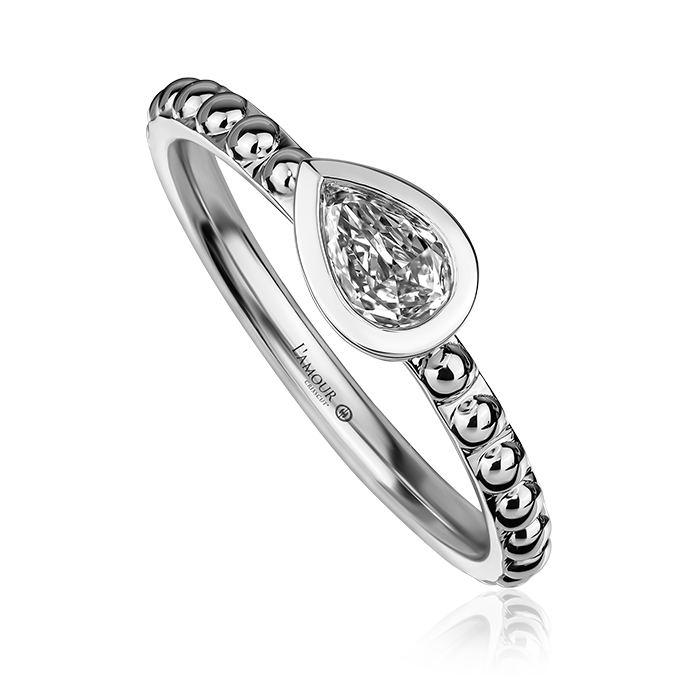Crisscut New York L’Amour Crisscut® Pear-shape Diamond Ring