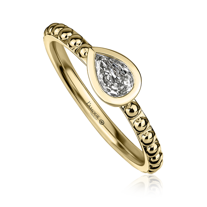 Crisscut New York L’Amour Crisscut® Pear-shape Diamond Ring