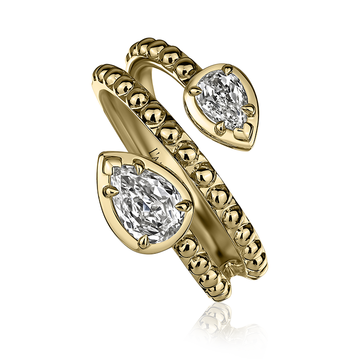 Crisscut New York L’Amour Crisscut® Pear-shape Diamond Bypass Ring