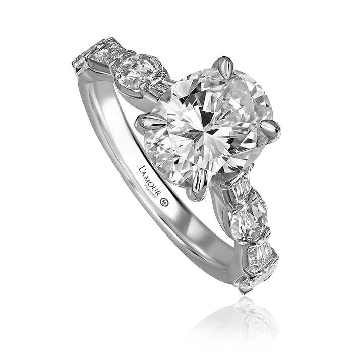 Crisscut New York L’Amour Crisscut® Oval Diamond Engagement Ring