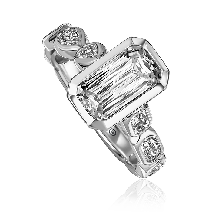 Crisscut New York Crisscut® Emerald cut Diamond Engagement Ring