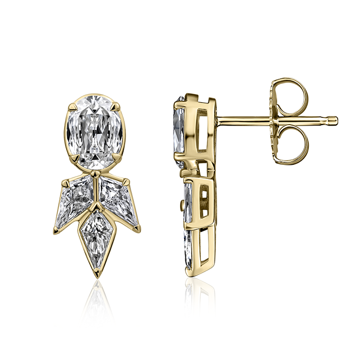 Crisscut New York L’Amour Crisscut® Oval Diamond Earrings