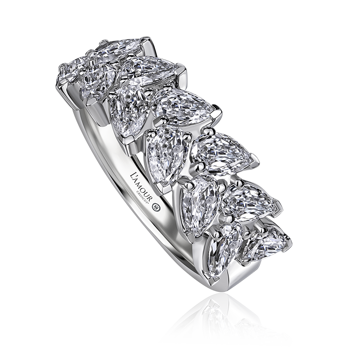 Crisscut New York L’Amour Crisscut® Pear-Shape Diamond Ring