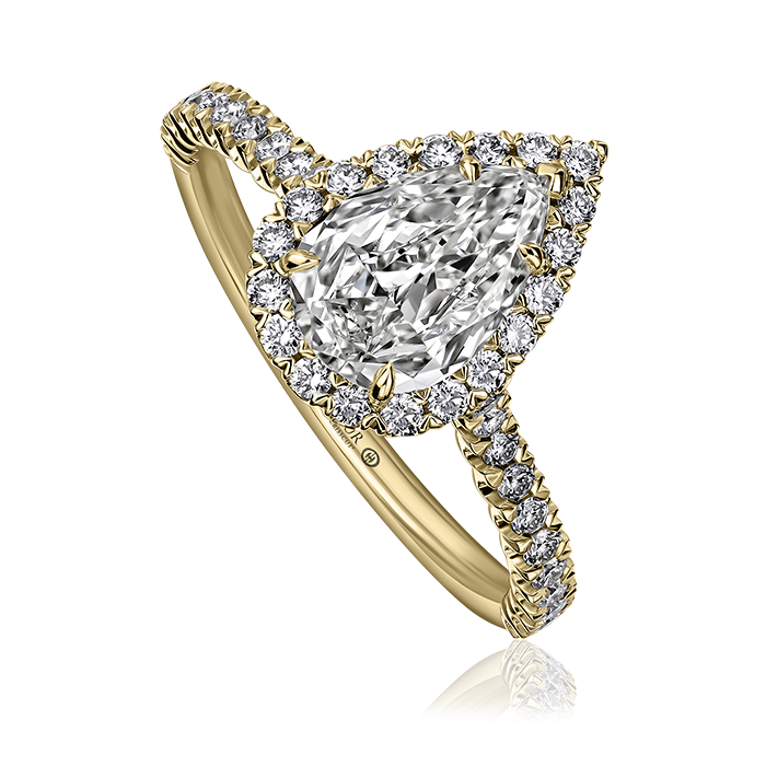 Crisscut New York L’Amour Crisscut® Pear-Shape Diamond Engagement Ring