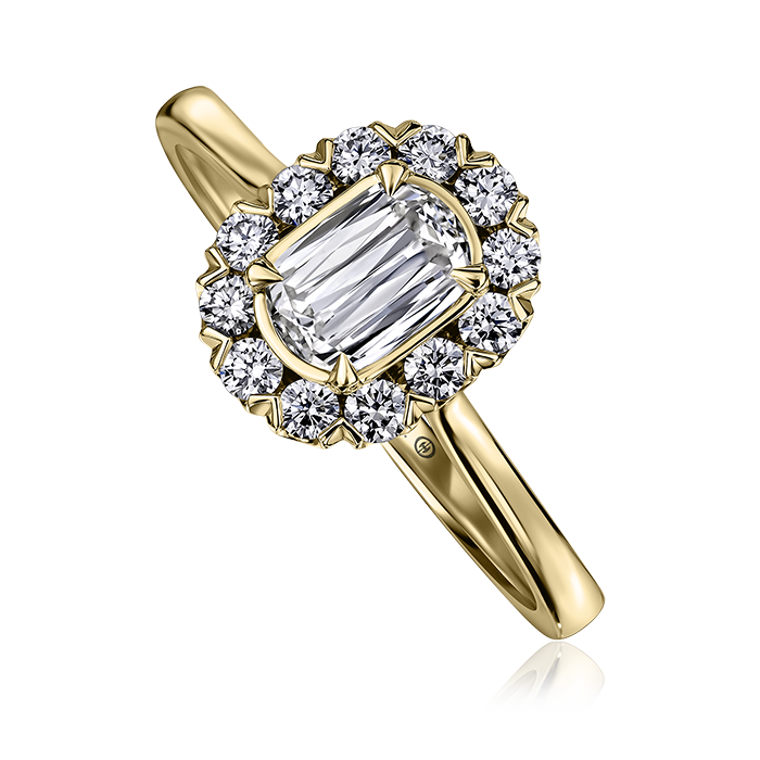 L’Amour Crisscut® Classic Diamond Halo Ring